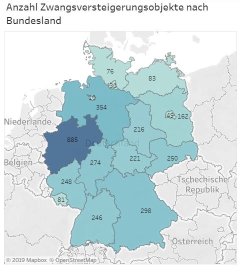 Anzahl Zwangsversteigerungen Deutschland